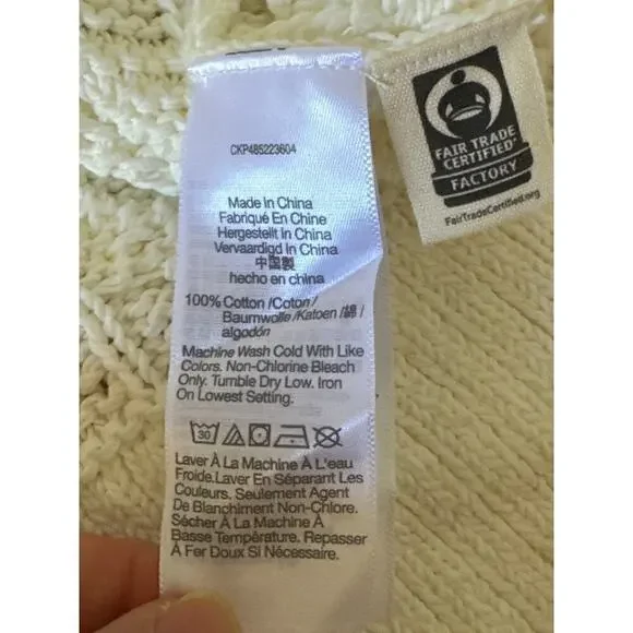 Madewell Open Cable Stitch Cardigan Sweater XS NWT Cottage Core Grandma Core - Picture 9 of 12